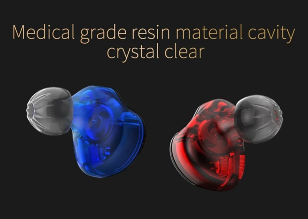 Плотным верхним ворсом KZ наушники KZ-ED12 в ухо шумоподавления с микрофоном для iPhone / Android