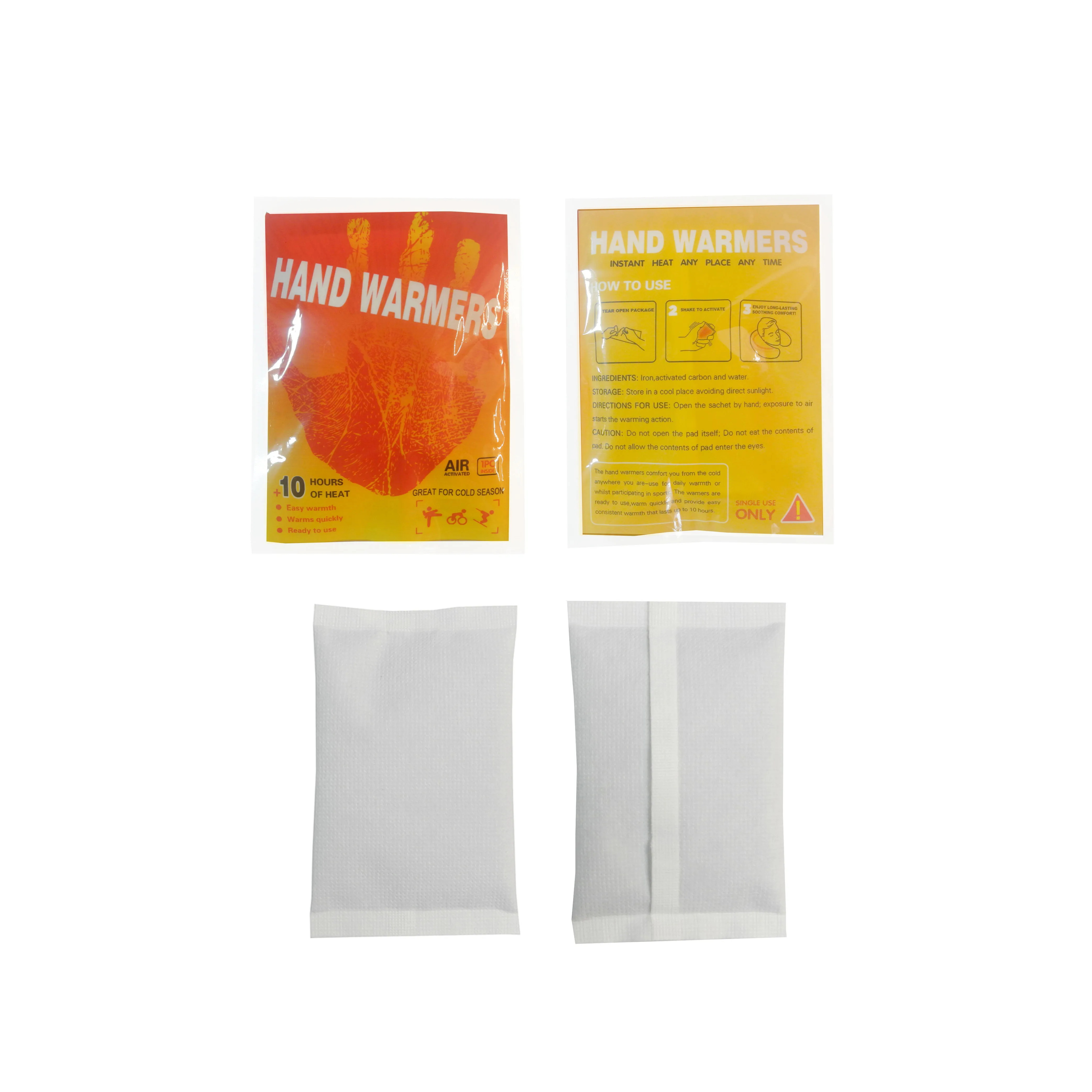 Natural self heating packs hot hand for Cold winter warmers 10 hours salt aqua heat pack pocket hand warmer
