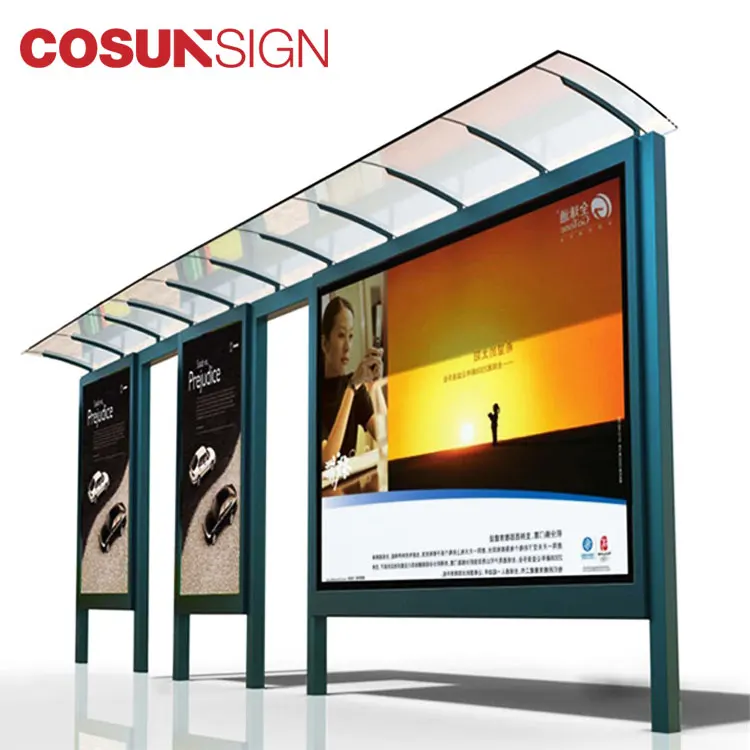 customize outdoor furniture standing bus stop shelter design