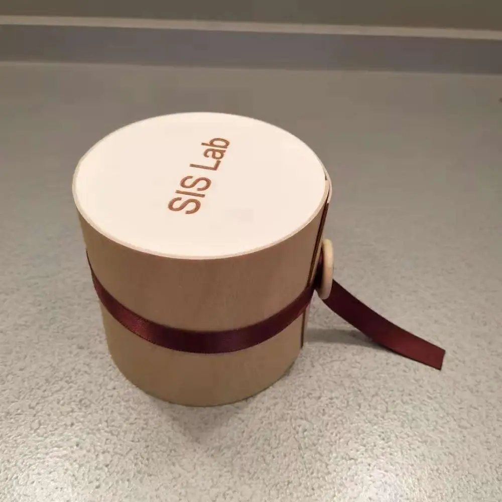 Экологичная деревянная коробка для косметики, Подарочная коробка для крема, банка, контейнер