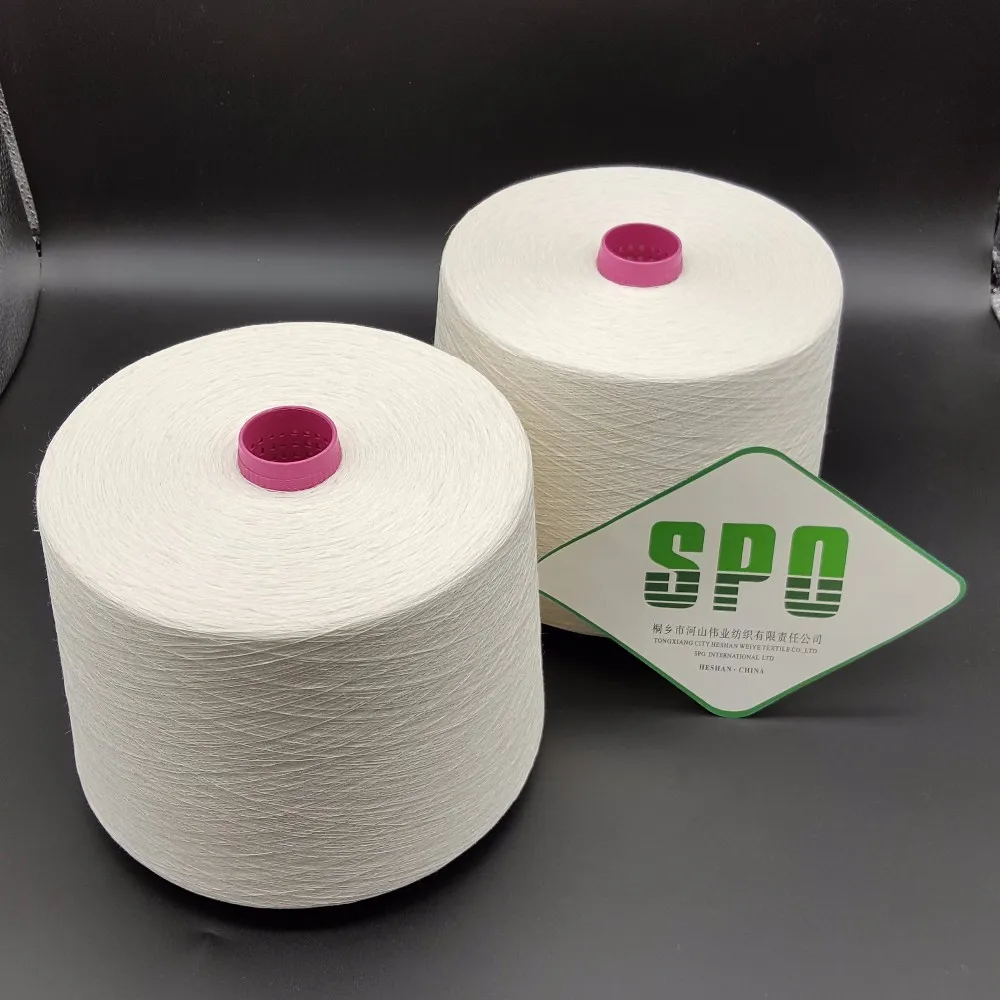 36nm/1 полу беленой льняной пряжи 100% льняное волокно с мелкой дробленой льняной прядильной машинаы