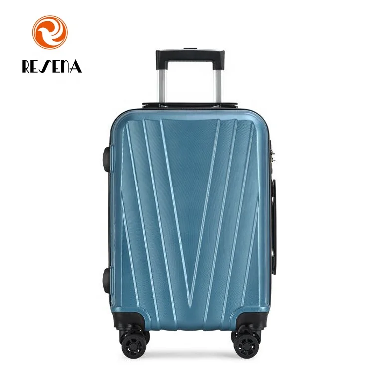 RESENA Factory Unique Design 3PCS Aluminous Trolley Suitcase Travel ABS Luggage Set