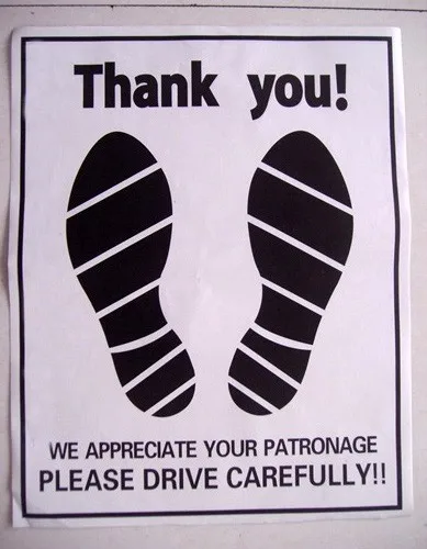 Car care paper footmat/mat