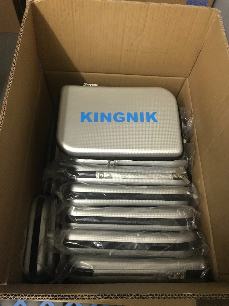 
KINGNIK SILVER COLOR TABLE TENNIS CASE (RECTANGLE SHAPE) 