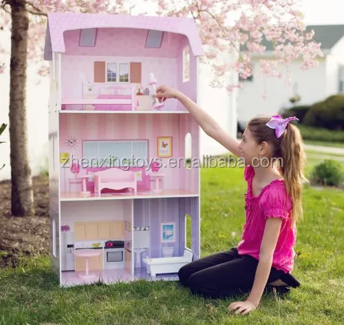 DIY wooden doll house for children