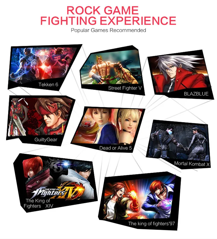 PXN-0082  USB Arcade Fight Stick Game Player Accessories for PC/PS3/PS4 /Xbox one&series/Xbox one/Switch