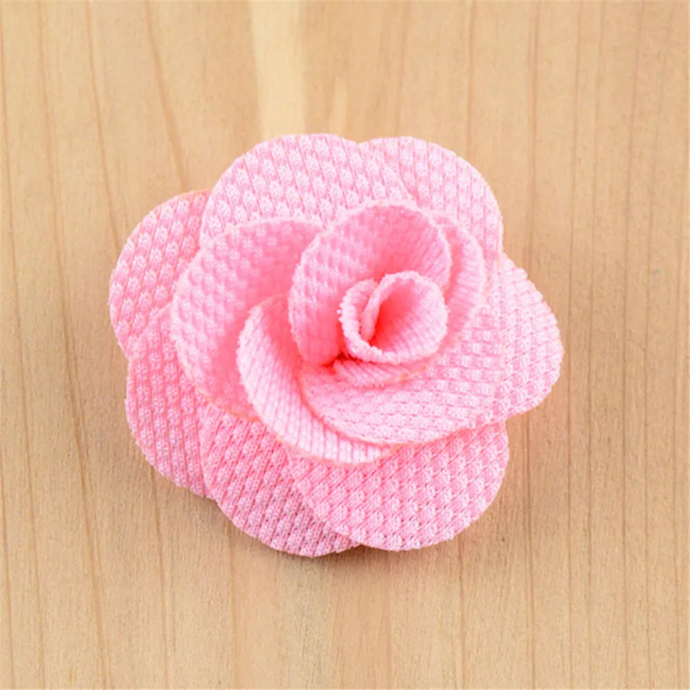 4 cm mini fabric rose flower, Handmade satin ribbon petals flowers. chic phone applique