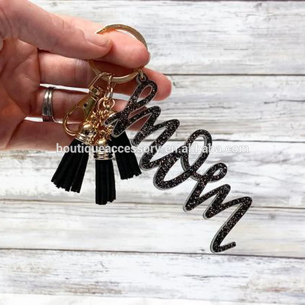 Ацетатный брелок с тремя кисточками для мам, подарок на день матери, брелок для сумки