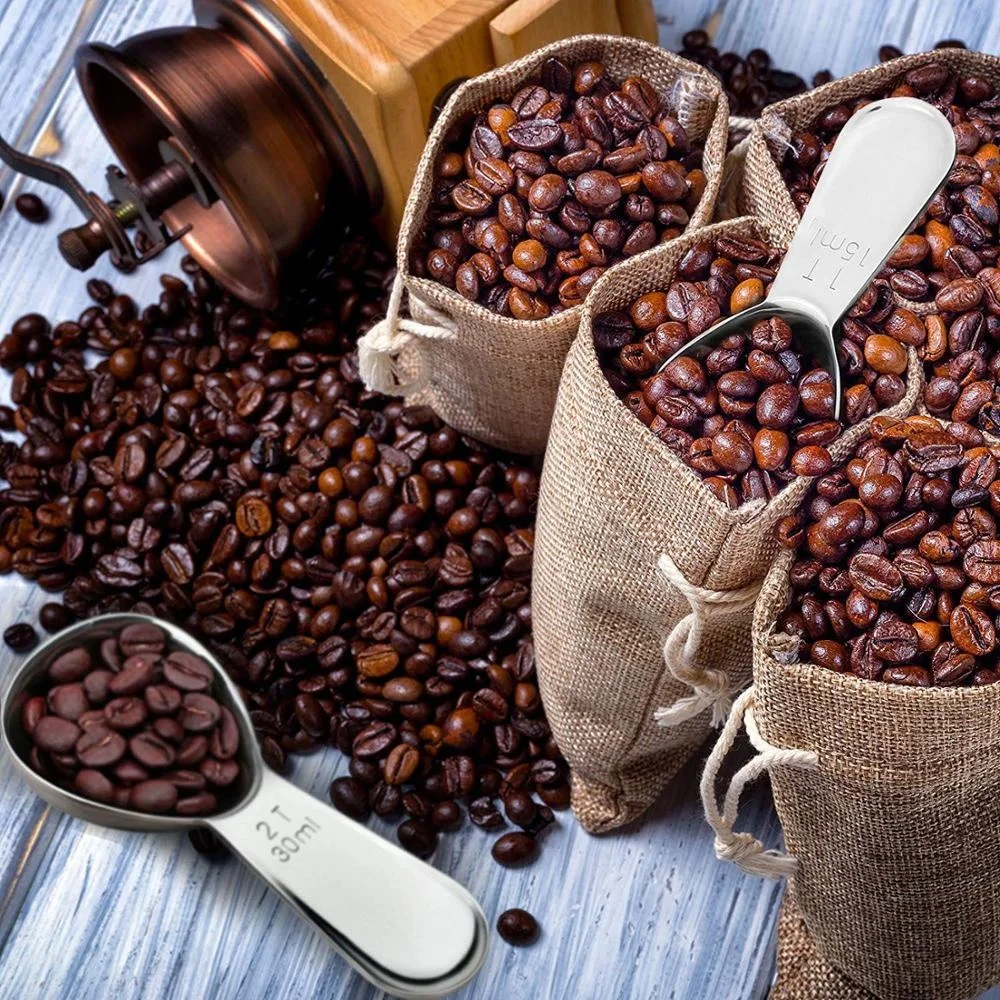 1T 15ML 2T 30ML Stainless Steel Measuring Spoon Coffee Scoop