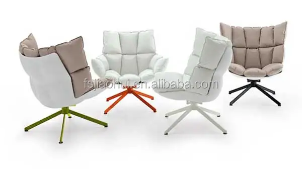 
B&B Italia husk chair fiberglass leisure chair for living room 