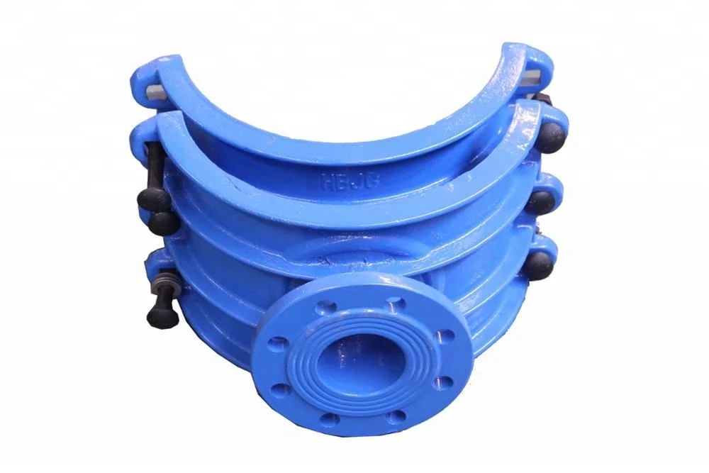 JC hot sale water pipeline flanged saddle clamps for PVC pipe coupling