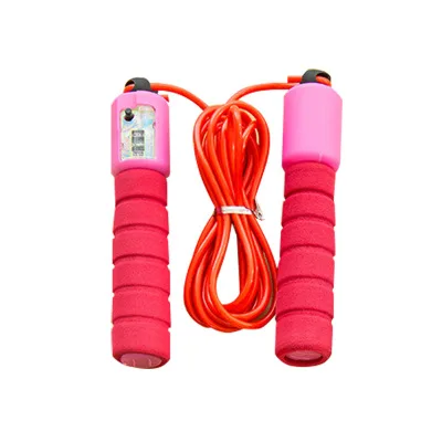 Cheap jump rope long handle skipping rope plastic jump rope with counter