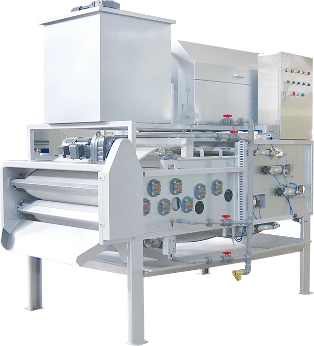 Rotary Drum Thickener Belt Filter Press Sludge Dewatering Machine for Water Treatment