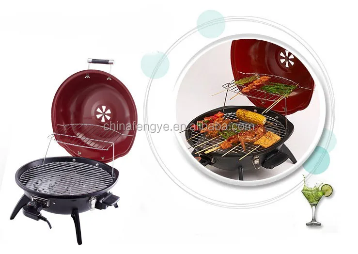 Indoor/Outdoor Electric BBQ Grill Portable Home Barbecue Grill