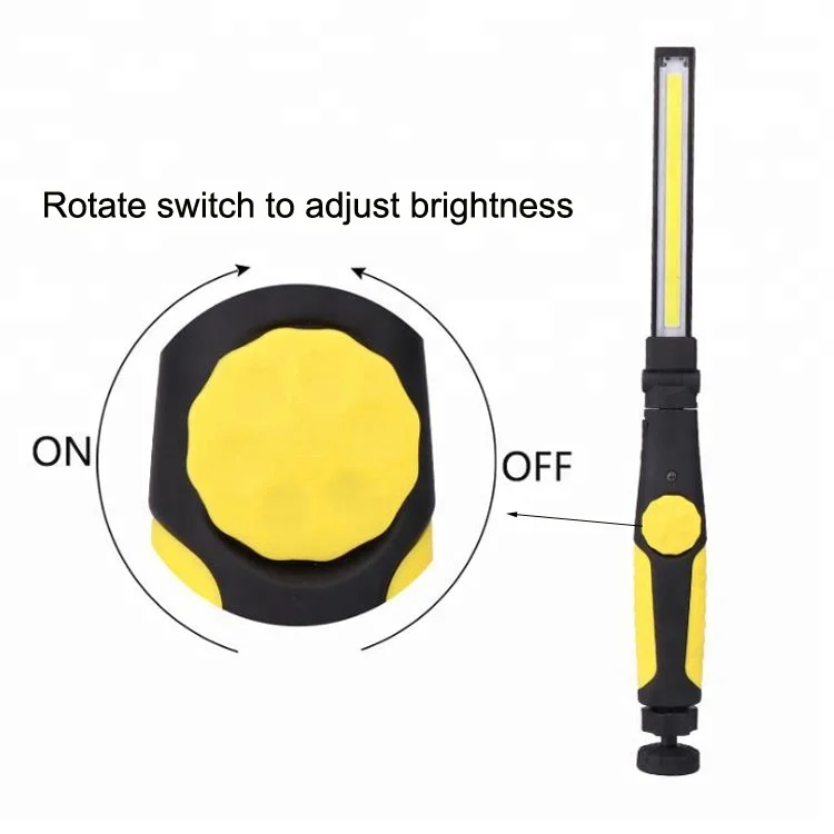 Adjustable Arm Car Repairing Light Rechargeable Auto Cob Led Work Lamp