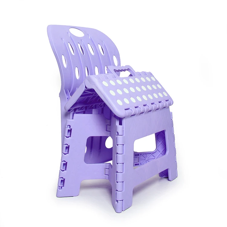 
factory price save space backrest folding step chair 