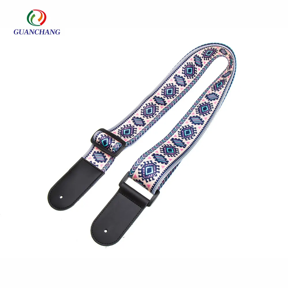  Оптовая продажа индивидуальный ремень из полиэстера для электрогитары гитары оптовая Высокое качество персональная нестандартная полиэстер гитарный