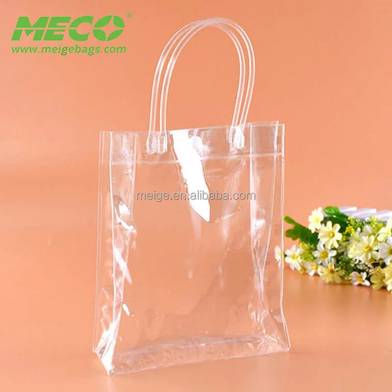 Clear Plastic Pvc Clear Cosmetic Bag With Snap Button