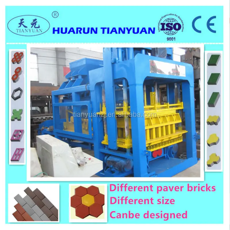 QTY12-15 Sandcrete block making machine, Eco maquinas brick machine, Concrete block making machine