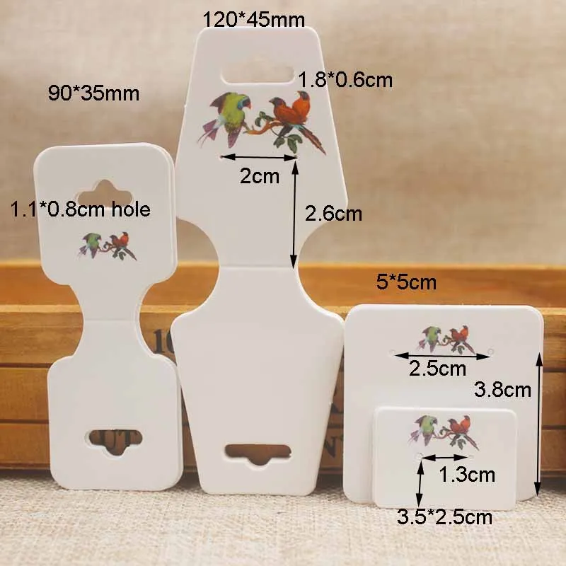Ear Studs Card Tag Marking Label Tags Necklace/Earring/Hairpin/Pendant Packing Cards Jewelry Displays paper Kraft Paper