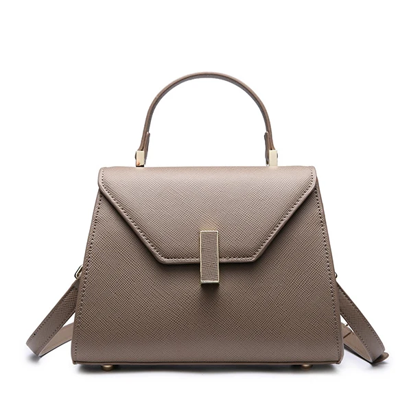 2017 latest design ladies fashion high quality color custom eco friendly environmental pu handbag with long shoulder strap