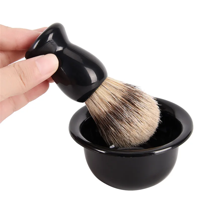 For Gillette Razor Blade Sharpener with Acrylic Stand Soap Bowl Shaving Brush Best Shaving Accessory Set