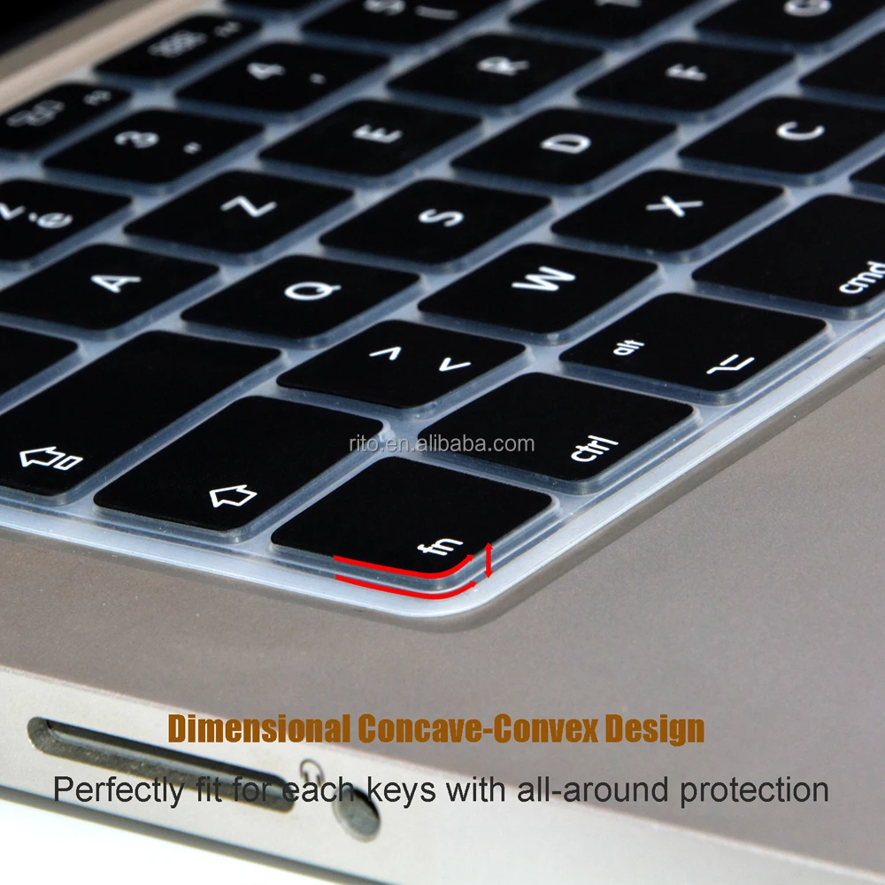 
French Azerty Silicone Keyboard Cover Skin for Macbook Air Retina Pro 11 12 13 15 17, Keyboard Protector EU Version 