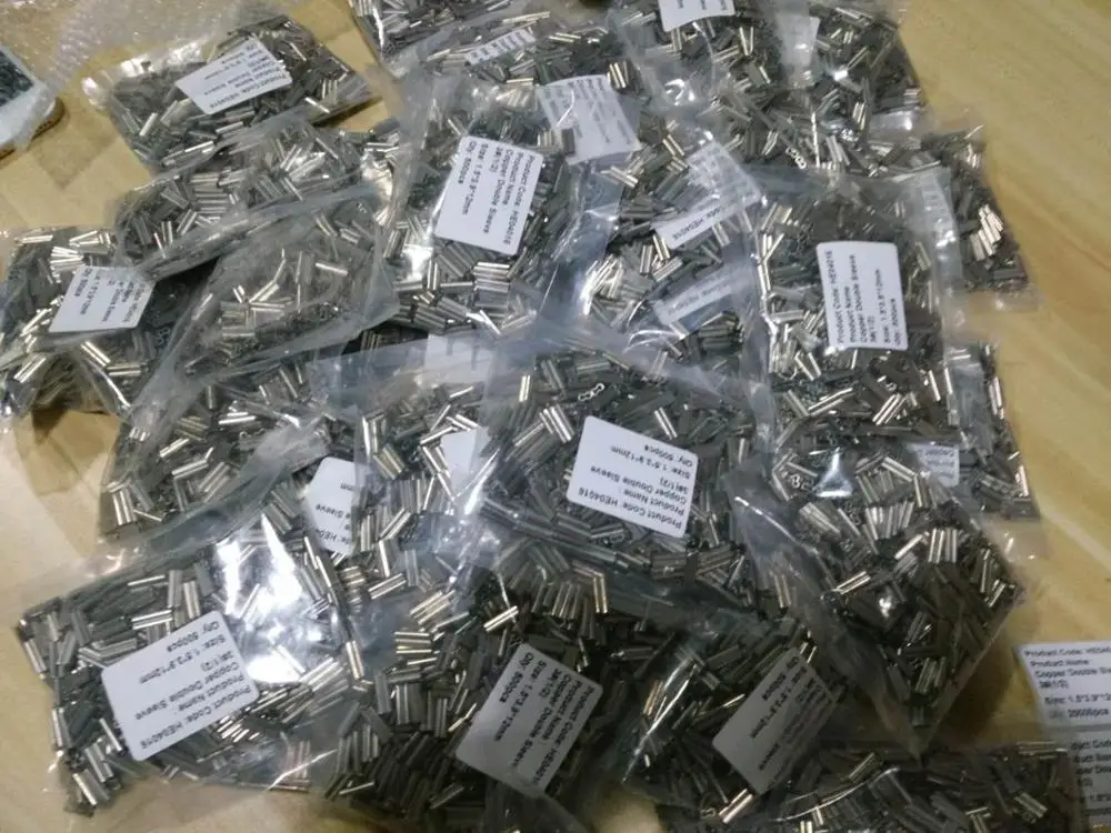 
Aluminum Wire Rope Double Copper Crimp Sleeve Fishing Crimps 