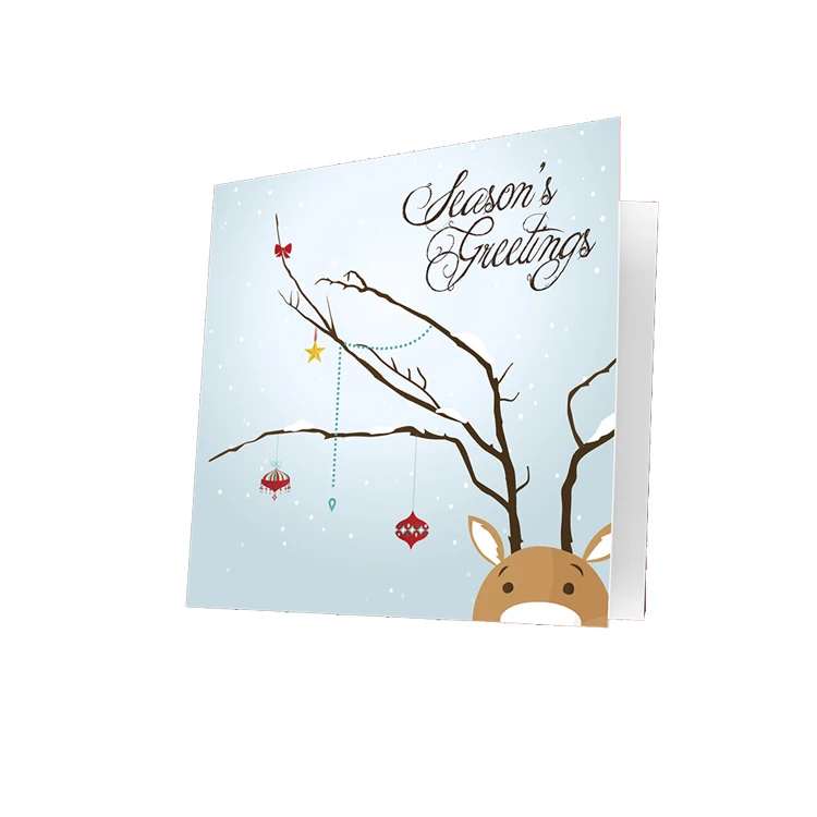Custom 4 Color Postcard 14pt 16pt paper  holiday christian greeting  Thank You Card Printing Service