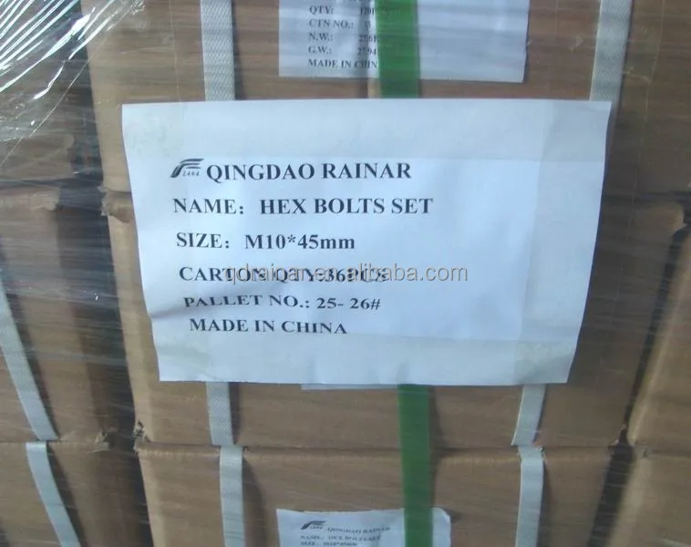 M16*50mm M16*170mm class 4.6 highway guardrail bolt with nut