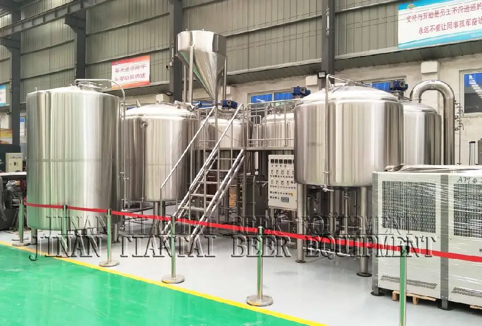 Tiantai 2000L steam customized beer brewery equipment microbrewery system brewing machine
