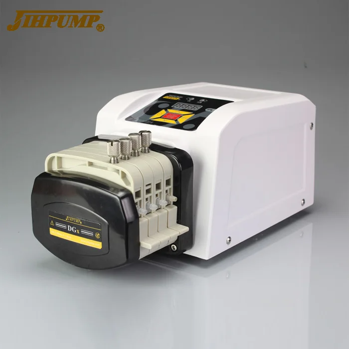JIHPUMP 110v 220v Small Dual Peristaltic Pump Water Liquid Transfer Dosing Hose Pumps Pumping Machine Controller Market Price