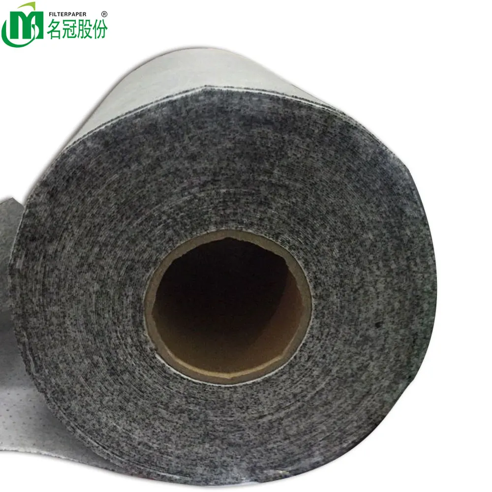 0.3 micron HEPA activated carbon laminated air filter media for car cabin air purification