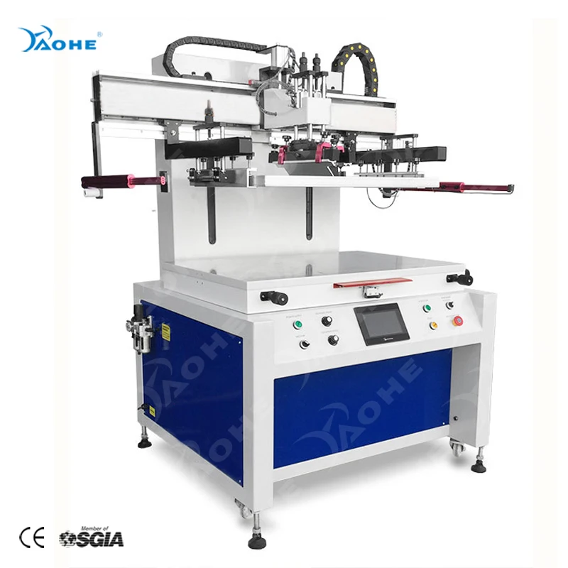 Industrial Vertical Flat Screen Printer Flatbed Silk Screen Printing Machine