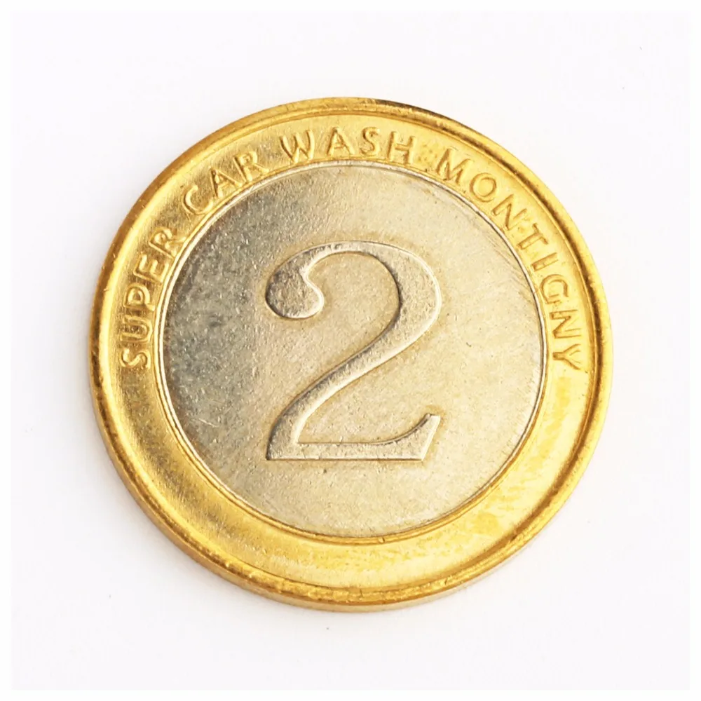 Golden 3d Metal Coin Token Game Machine Brass Stainless Steel Red Copper Cupronickel  Iron