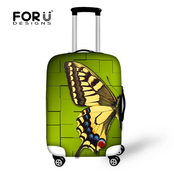 Protective Cover Luggage Suitcase,Protective Luggage Cover printing 3d small animal, butterfly spandex suitcase cover