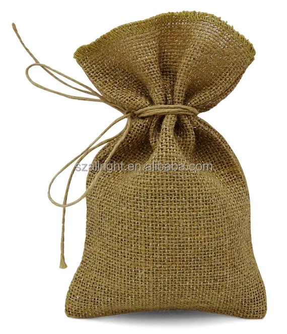 Burlap Drawstring Bags Jute Pouches for Jewelry, Gift Bag Natural Packaging Bag Accept Customized Logo Customized Size Allright (60541514096)