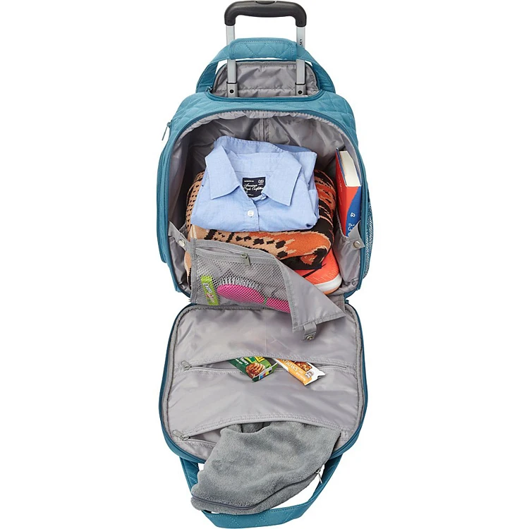 High Quality Rolling Under seat Travel Bag Carry-On luggage with wheels