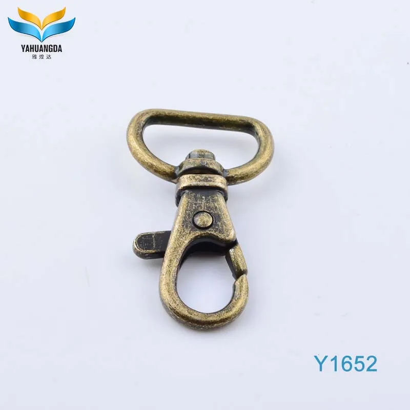 handbag accessories metal leather Shoulder strap snap hook zinc alloy die casting doghook for case