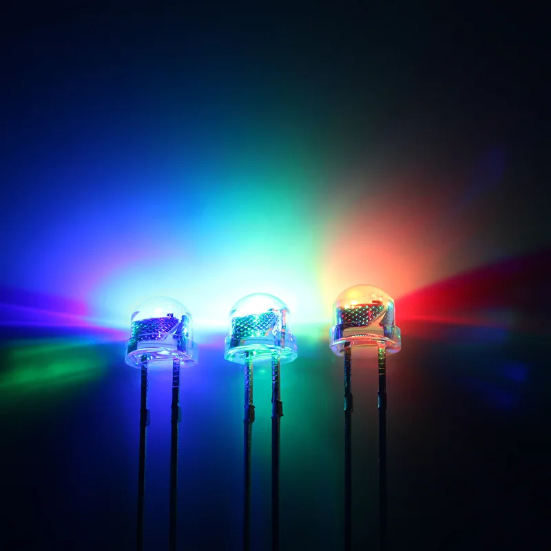 Cheaper Straw Hat 5mm Colorful fast and slow flash Clear Lens White LED Light Emitting Diode (1000pcs)