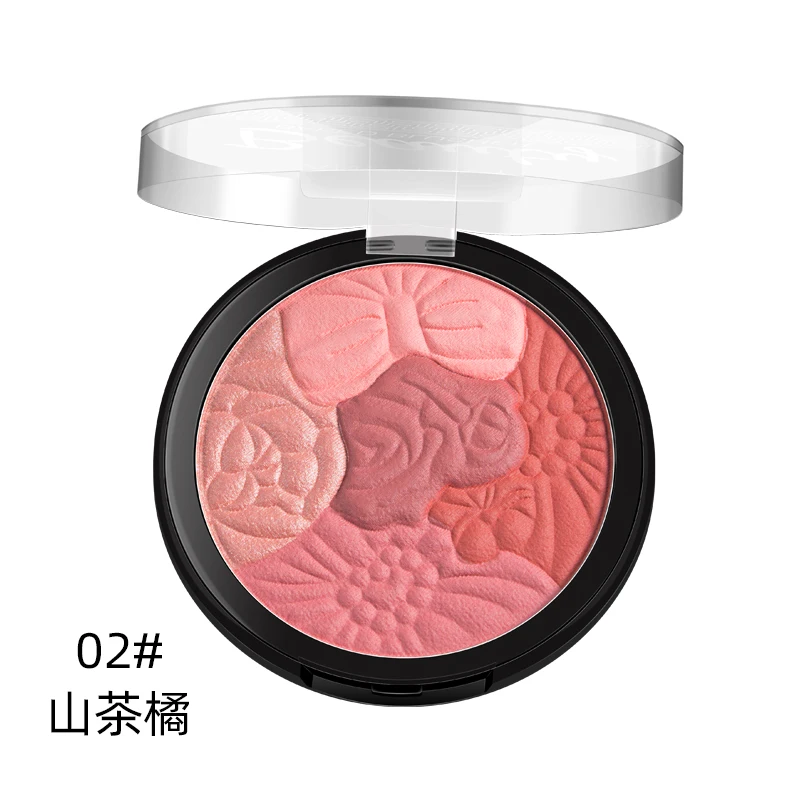 
Ready To Ship ANCHOVY 5 colors Flower Style Natural Mineral Baked Blusher For Face 