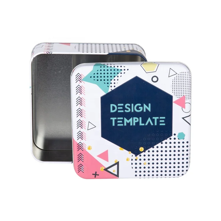 2020 Hot sale custom 3 piece  mooncake square tinplate box