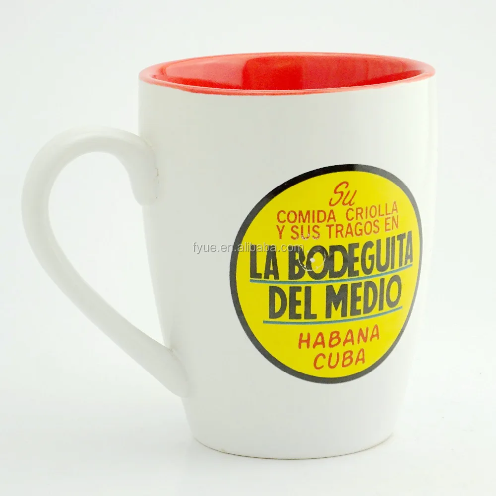 Unique customized porcelain design color mugs /paint your own mug