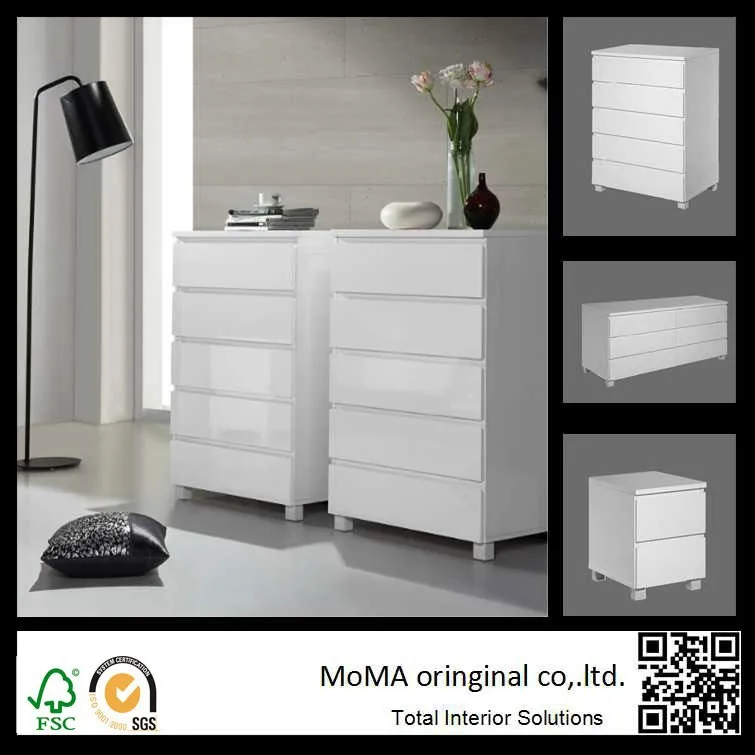 Wholesale Price Modern Bedroom Sets White  Dresser With Mirror