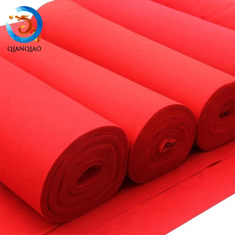 Oem Aisle Runner Wedding Felt Carpet Roll 140 200 Hotel Luxury exhibition carpet red carpet for events