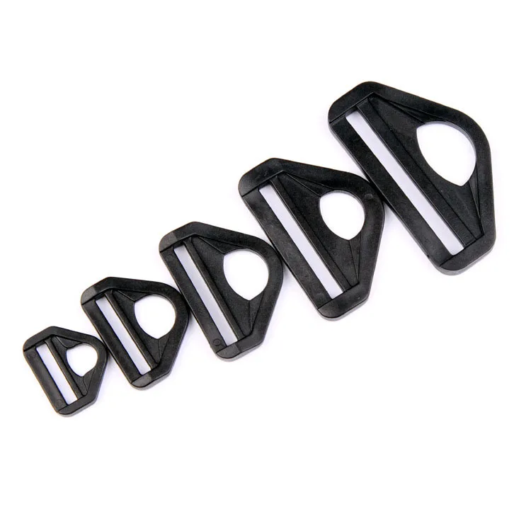 POM/PP plastic triangle buckle split d ring for bag belt accessories