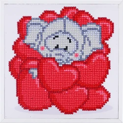 Лидер продаж, мини белая рамка, 5d алмазная живопись, 20*20 см, «сделай сам», круглая алмазная живопись, слон с рамкой