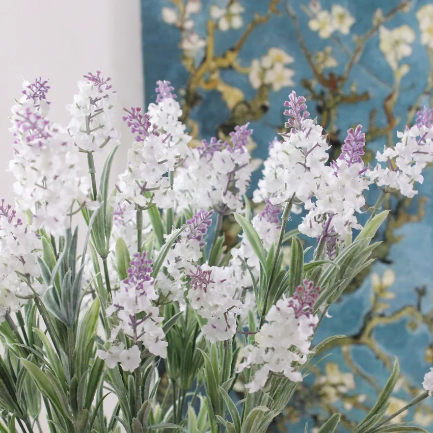 Shininglife Brand manufacturers wholesale Artificial  4 long stem provence lavender flower