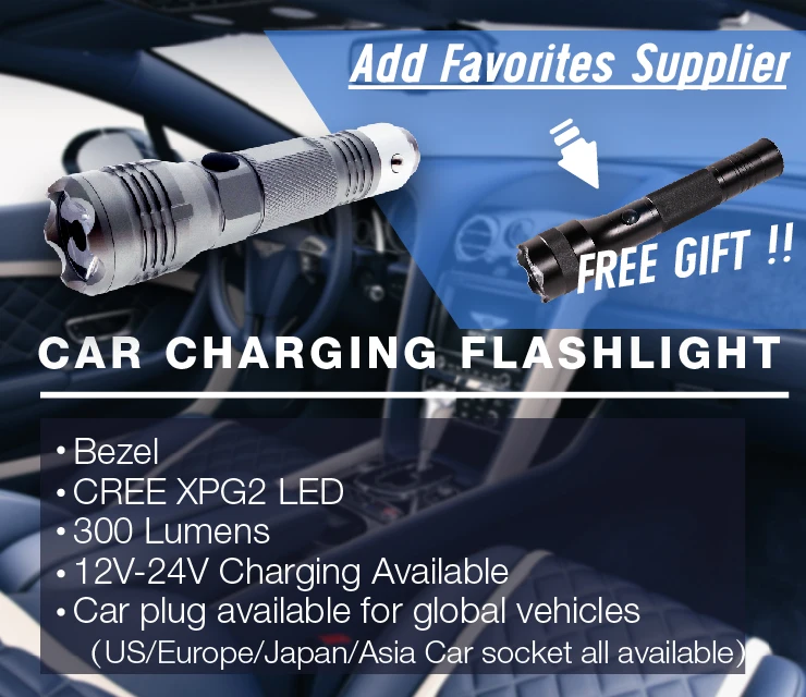 
STARLITE 300 lumens 3 modes Brightness rechargeable 3w cree q3/q5 led flashlight 