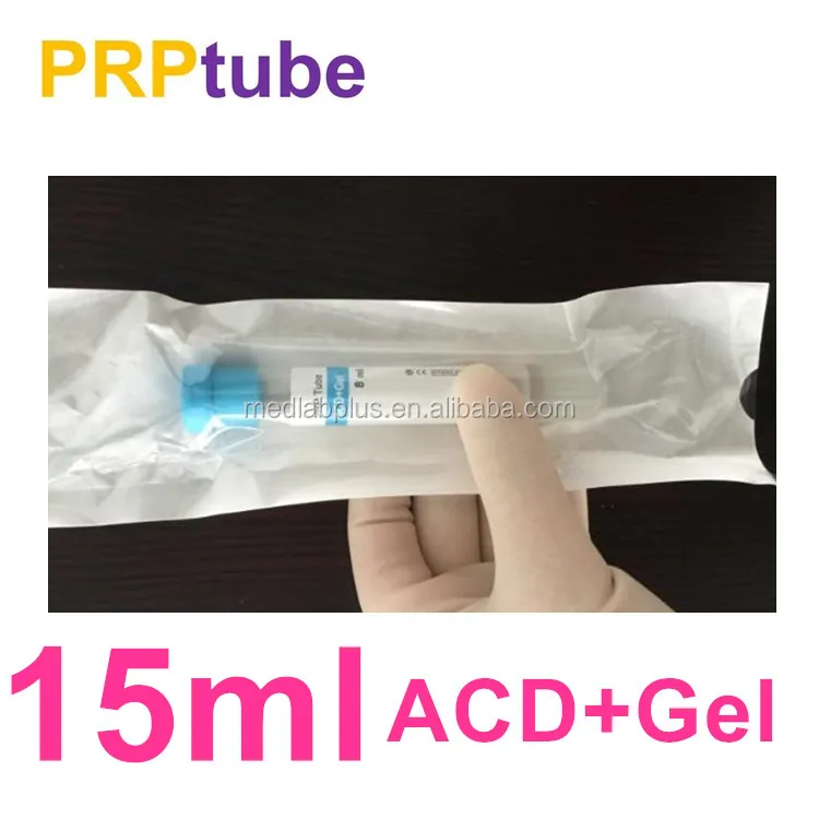 PRP platelet rich plasma centrifuge glass prp 15ml tube with acd and gel